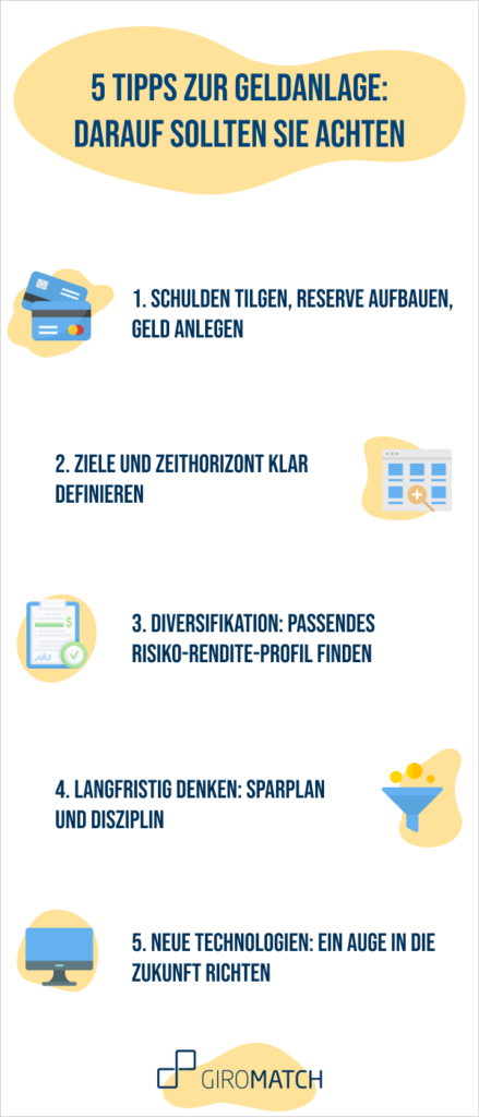 5 Tipps zur Geldanlage