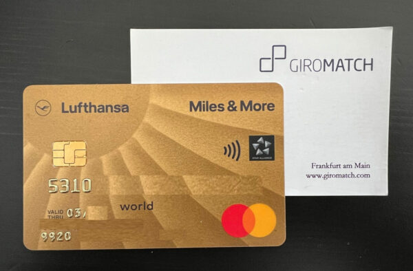 Miles and More Gold Kreditkarte von GIROMATCH