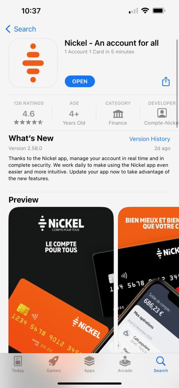 nickel cuenta app store