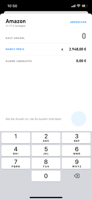 Trade Republic Amazon kaufen